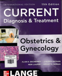 Image of Current diagnosis and treatment obstetrics and gynecology.