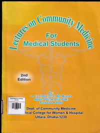 Image of Lectures on community medicine for medical students