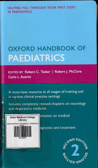 Image of Oxford handbook of paediatrics : Handbook of paediatrics
