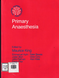 Image of Primary anaesthesia