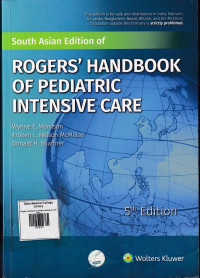 Image of Rogers' handbook of pediatric intensive care